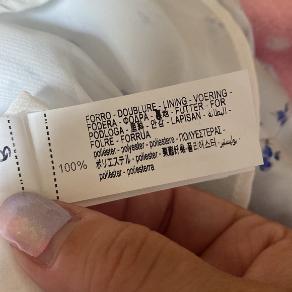 Zara Satin Tiered Ditsy Floral Mini Skirt Size XL - Picture 10 of 13